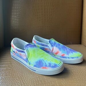 Nike Court Legacy Slp Pt Tie-Dye Slip-On Sneakers Shoes